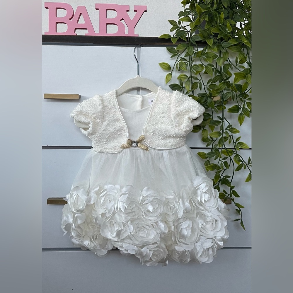 Nannette baby white dress